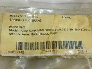 Ingersoll Rand 71053730 Spring