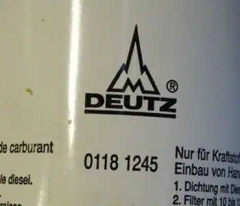 Deutz 01181245 Fuel Filter